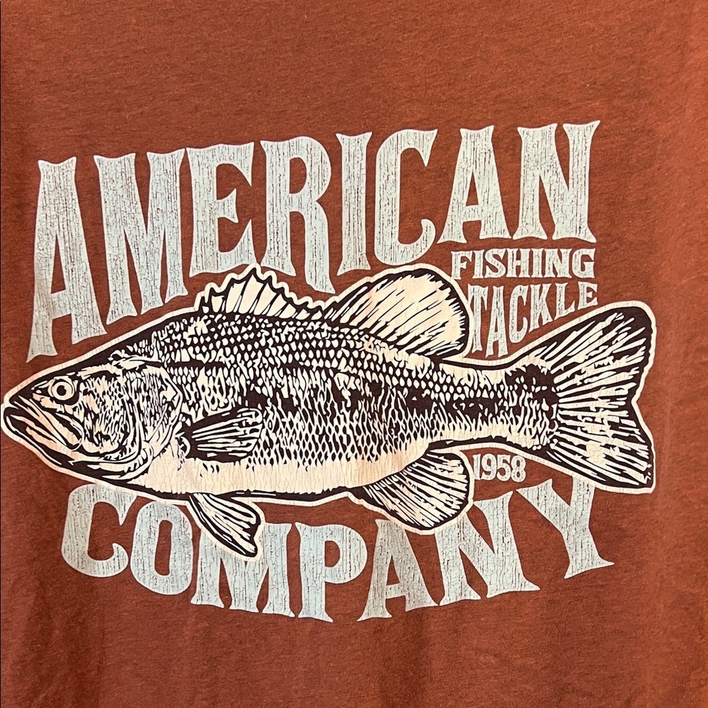 AFTCO Rust Short Sleeve Tee M